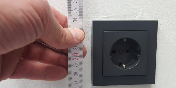 Lichtschalter sollten immer in einer gute erreichbaren Höhe angebracht werden.