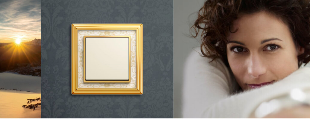 Busch-Jaeger - Schaltermaterial im antik-Stil