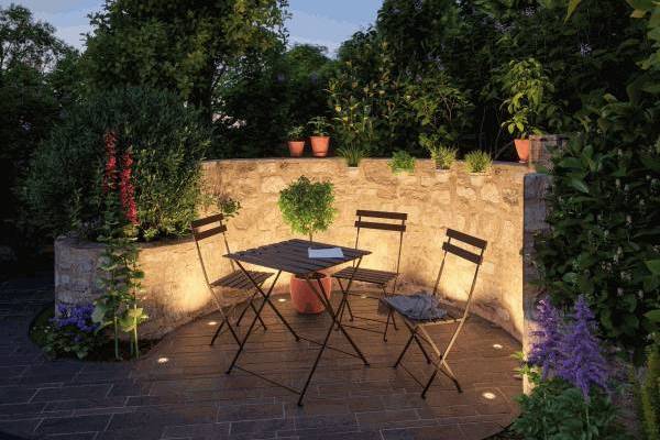 Mini-Set mit Bodenstrahlern