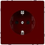 Steckdosen rubinrot