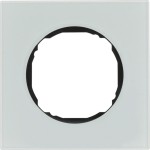 Berker 10112609 Rahmen 1fach, flach, R.8, Glas polarweiß 