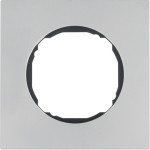 Berker 10112614 Rahmen 1fach, flach, R.8, Edelstahl 