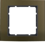 Berker 10113001 Rahmen 1fach B.3 Alu, braun/anthrazit 