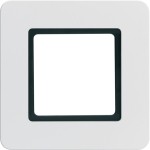 Berker 10116109 Rahmen 1fach Q.7 f. Bel., polarweiß samt 