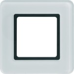 Berker 10116179 Rahmen 1fach Q.7 f. Bel. Glas polarweiß 