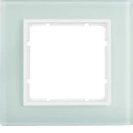Berker 10116909 Glasrahmen 1-fach, Serie B.7, Glas polarweiß/polarweiß matt 
