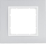 Berker 10116914 Rahmen 1fach B.7 Alu/polarweiß 