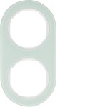 Berker 10122009 Rahmen 2fach R.Classic Glas pw 