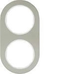 Berker 10122014 Rahmen 2fach R.Classic E-Stahl pw 