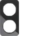 Berker 10122145 Rahmen 2fach R.1 schw 