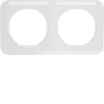 Berker 10122179 Rahmen 2fach mit BF waag R.X pw 