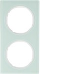 Berker 10122209 Rahmen 2fach R3 Glas pw 