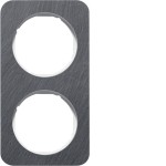 Berker 10122389 Rahmen 2fach R.1 Schiefer pw 