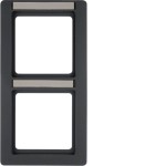 Berker 10126016 Rahmen 2fach senk mit BF Q1 anth 