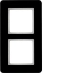 Berker 10126076 Rahmen 2fach Q.7 Glas schw 