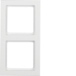 Berker 10126099 Abdeckrahmen 2-fach Q.3 polarweiß, samt 