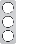 Berker 10132184 Rahmen 3fach R.1 Alu schw 