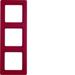 Berker 10136062 Rahmen 3fach Q.1 rot 