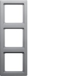 Berker 10136084 Rahmen 3fach Q1 Alu Lack 