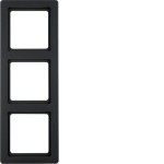 Berker 10136086 Rahmen 3-fach Serie Q.1 anthrazit, samt 