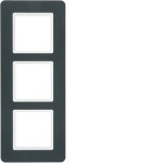 Berker 10136186 Rahmen 3fach Q.7 anthrazit samt 