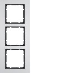 Berker 10136904 Rahmen 3fach B.7 Alu/anthrazit 