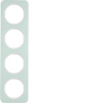 Berker 10142109 Rahmen 4fach R.1 Glas polarweiß 