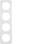 Berker 10142189 Rahmen 4fach R.1 polarweiß glänzend 