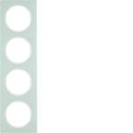 Berker 10142209 Rahmen 4fach R.3 Glas polarweiß 