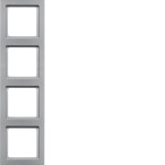 Berker 10146094 Rahmen 4fach Q.3 alu samt lackiert 