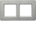 Berker 10226083 Rahmen 2fach waagerecht, Q.7, Edelstahl 