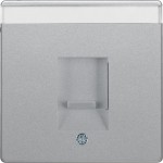 Berker 11706084 Zentralstück m Staubs u BF Q.x alu samt 