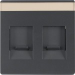 Berker 11816086 Zentralstück m Staubs u BF Q.x anthrazit 