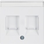 Berker 11816089 Zentralstück m Staubs u BF Q.x polarweiß 