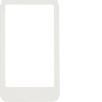 Berker 13202189 Designrahmen rund große Ausf. pw glän 