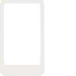 Berker 13206089 Designrahmen rund große Ausf. pw matt 