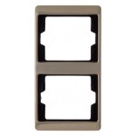 Berker 13240001 Rahmen 2-fach senkrecht Arsys hellbronze Metall 