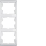 Berker 13330069 Rahmen 3-fach senkrecht Arsys polarweiß glänzend 