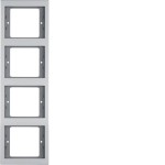 Berker 13437003 Rahmen 4fach senk K.5 Alu 