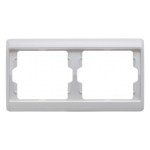 Berker 13630069 Rahmen 2-fach waagerecht Arsys polarweiß glänzend 