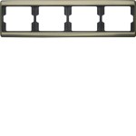 Berker 13840001 Rahmen 4-fach waagerecht Arsys hellbronze Metall 