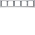 Berker 13937003 Rahmen 5fach waag K.5 Alu 