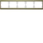 Berker 13940002 Rahmen 5-fach waagerecht Arsys gold Metall 