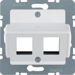 Berker 146309 Z-Platte M.Jacks AMP pw hgl 