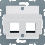 Berker 14631909 Zentralplatte f AMP Mod Jacks ZPS pw 