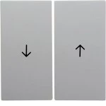 Berker 16251909 Wippe 2-fach mit Aufdruck Symbol Pfeil S.1/B.3/B.7 polarweiß, matt 