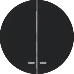 Berker 16272045 Wippen m klarer Linse R.1/R.3 schwarz 