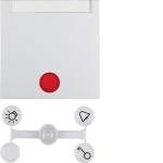 Berker 16281909 Wippe m 5 Linsen u Beschrift.S1/B3/7 pw 