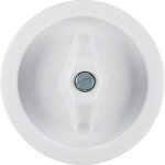 Berker 1647 Zentralstück mit Knebel Serie 1930, polarweiß glänzend, Schalterprogramme 