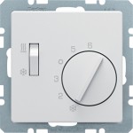 Berker 20296089 Temperaturregler, Wechsler mit Schalter Heizen/Kühlen, Q.x, polarw. samt 